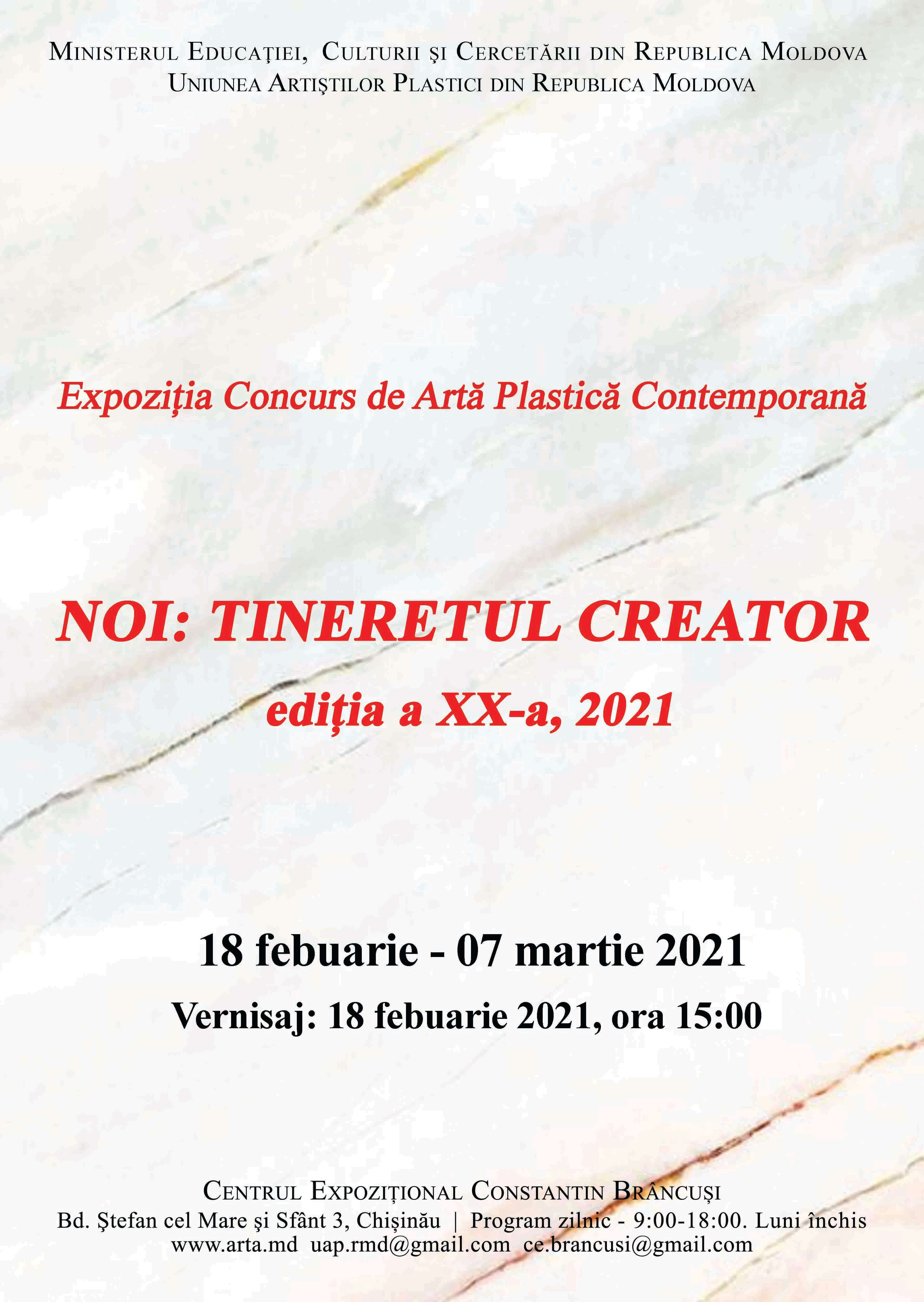 Noi: Tineretul Creator, ediţia XX, 2021